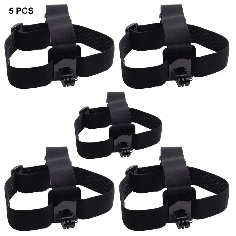 Head Strap Mount Headband Belt For GoPro Hero 12 11 10 9 8 7 6 5 4 SJCAM AKASO Insta360 X2 X3 DJI Osmo Action Camera Accessories: GRAY COLOR