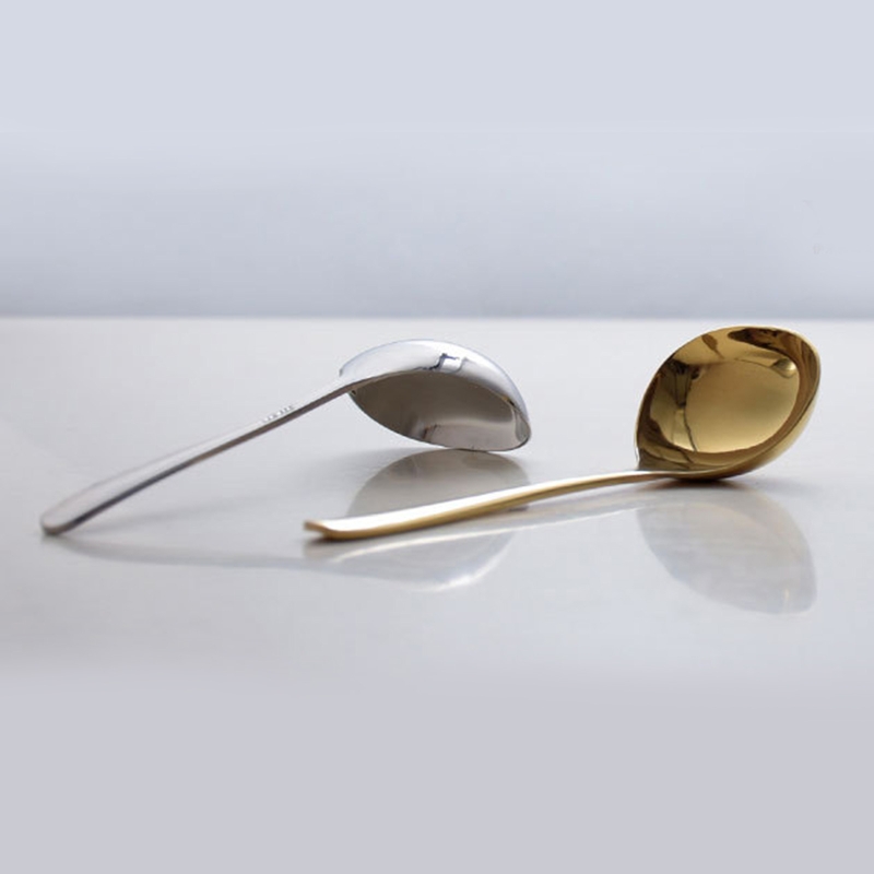 Soup Spoon Family Soup Spoon Stainless Steel Kitchen Cooking Spoon 304 Stainless Steel Material Kitchen Gadgets 2 Colors Q1FD