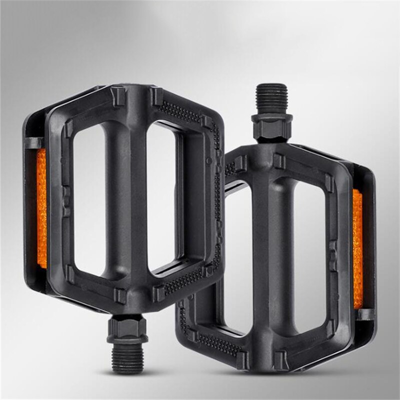 1 Pair Portable MTB Bike Bicycle Pedals Plastic Road Bike Double DU Pedals Cycling Mountain Bike Parts