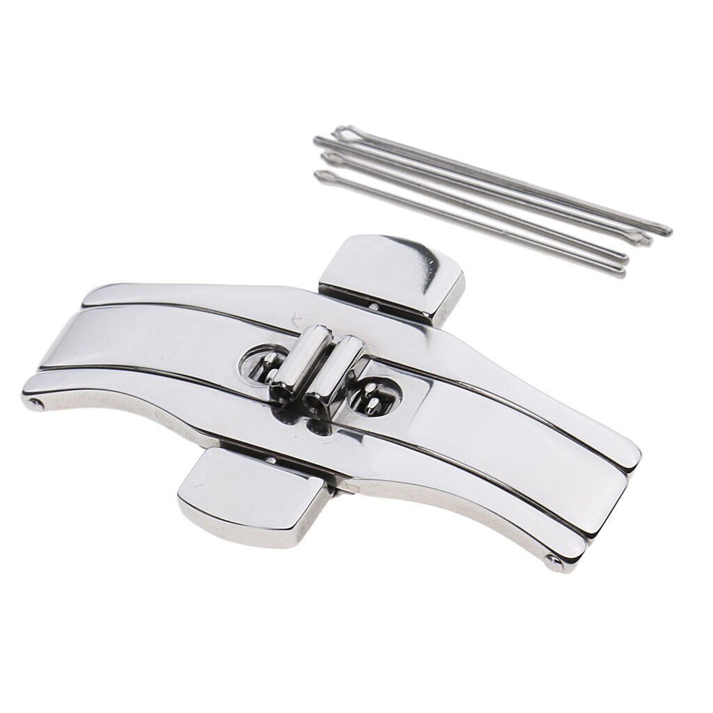 Horloge Deployment Gesp Rvs Flip Lock Vlinder Deployment Sluiting