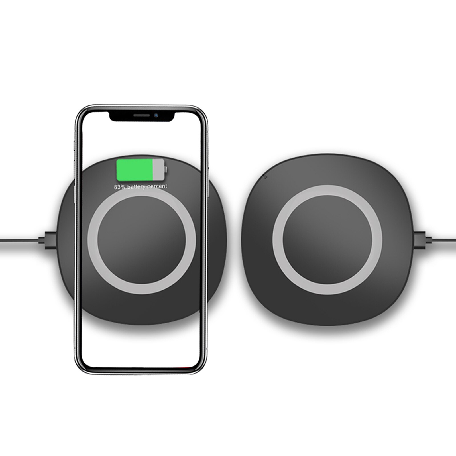 10W Mobile Phone Wireless Charger Fast Charging Pad Automatic Power Off Qi Wireless Chargers Dock Smartphones Universal