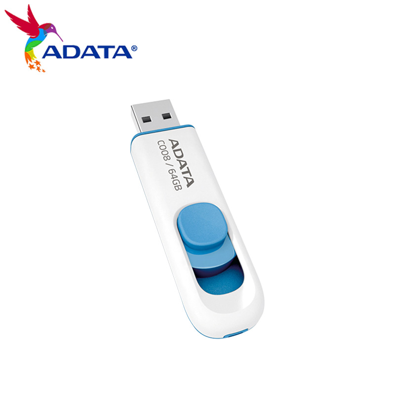 ADATA USB Flash Drive C008 Memory Stick 64GB 32GB 16GB Pen Drive USB2.0 Universele Seriële Bus Pendrive voor Desktop Laptop TV