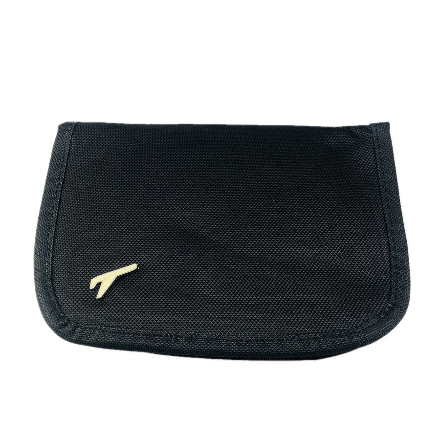 Rits Reizen Paspoorthouder Portemonnee Document Organizer Clutch, Nylon Mannen Ticket Reizen Paspoort Portemonnee Tas: Zwart