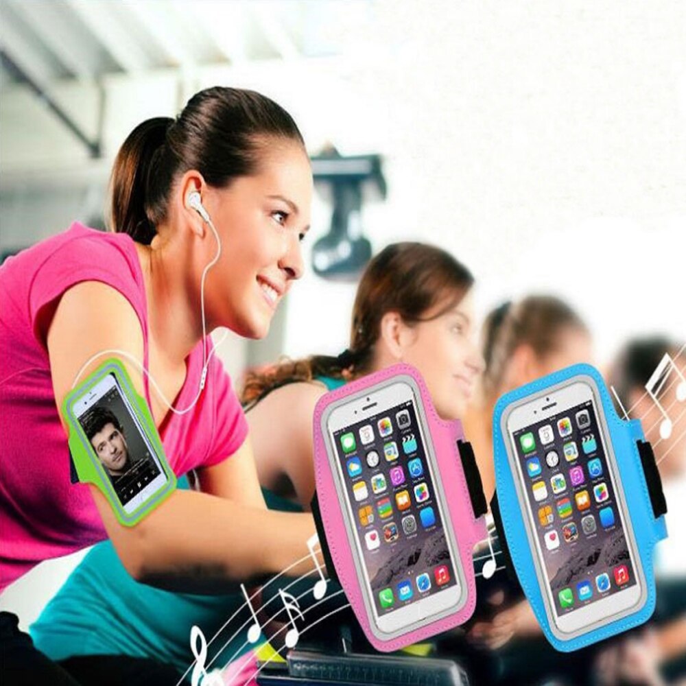 Sports armbånd telefon sag gym telefon pose løbetaske fitness telefon pose til xiaomi huawei