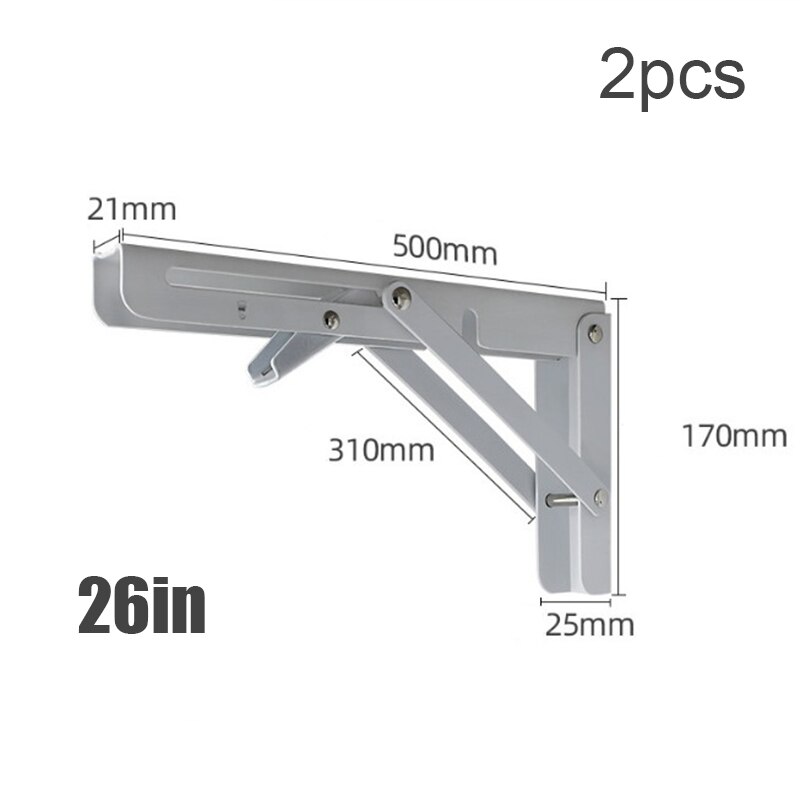2pcs Decorative wall mounted shelf Triangle Folding stainless steel Foldable: A1
