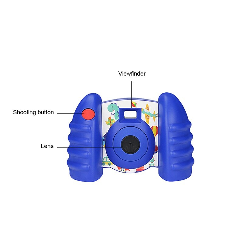 Mini Digital Video Camera Comfortable Feel Anti-fall And Durable Kids Toys Children Photography For Kid Christmas Birthday: Blue