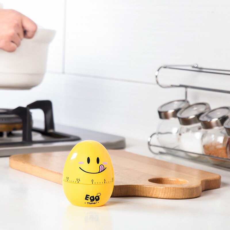 Kitchen Clockwork Timer Cartoon Mechanical Reminder Alarm Clock Lovely Egg Kitchen Time Scale Timing Reminder