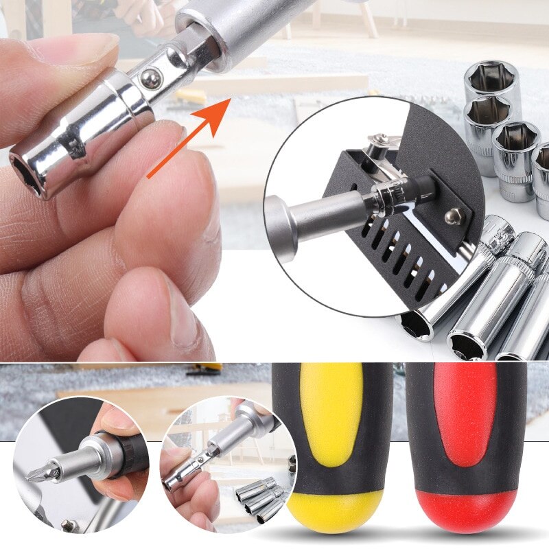 6.35mm Batch Head Screwdriver Handle Multifunction... – Grandado