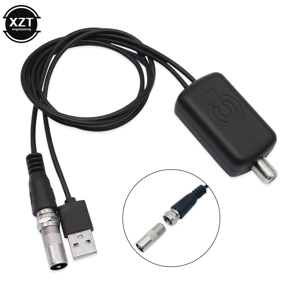 Low Noise Easy Installation HDTV TV Antenna Home Indoor Amplifier Signal Booster Cable Antenna Adapter 45-862 MHz