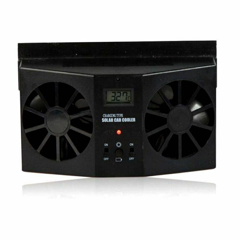 Mini Solar Powered Car Auto Window Air Vent Ventilator Air Conditioner Cool Fan Portable Vehicle Cooler