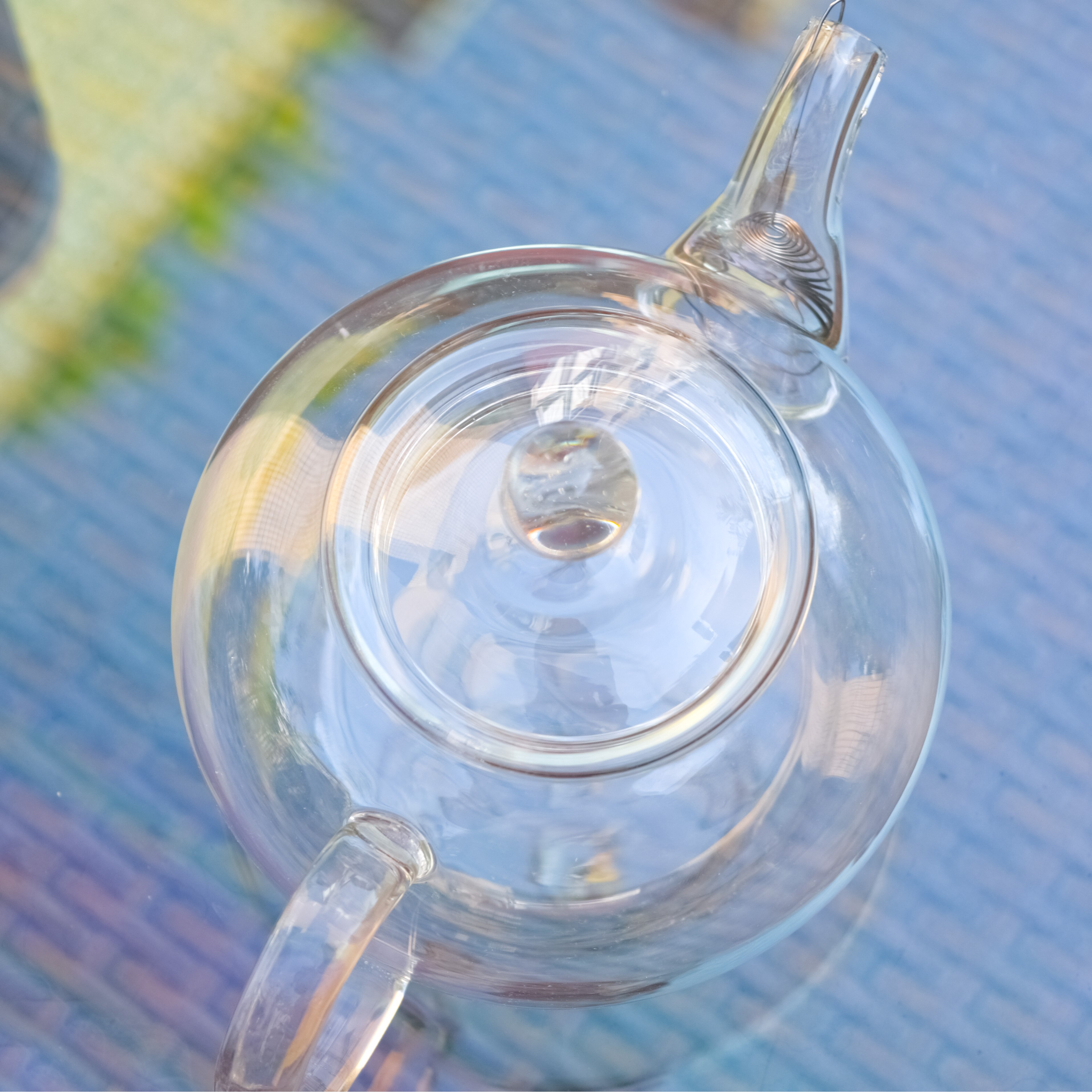 Glass tea kettle,borosillicate heat-resistant teapot，Guifei teapot with stainless steel infuser，flowery tea kettle