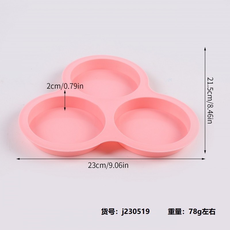 Air Fryer Egg Mold Round Shape Eggs Mold 3 Cavity Non-Stick Silicone Air Fryer Egg Pan Egg Steamer Cooking Mold Fried Egg Tool: army green