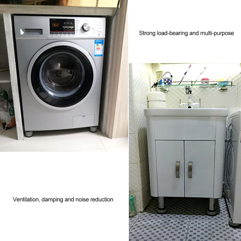 4pcs Moistureproof Furniture Foot Pads Raise Height Leg Mats Protector Stand Anti Vibration Washer Feet Pads