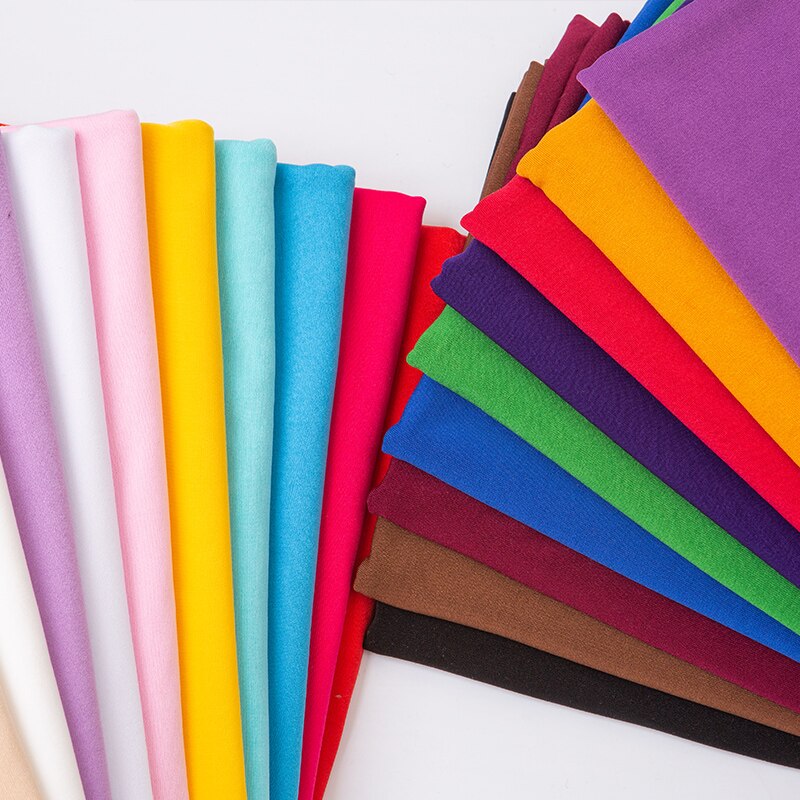 Hohe-festigkeit Gestrickte vier-seitige strecken Milch Seide Spandex Stoff Leistung tanzen Kleidung Sofa Stuhl Abdeckung Einfarbig stoff