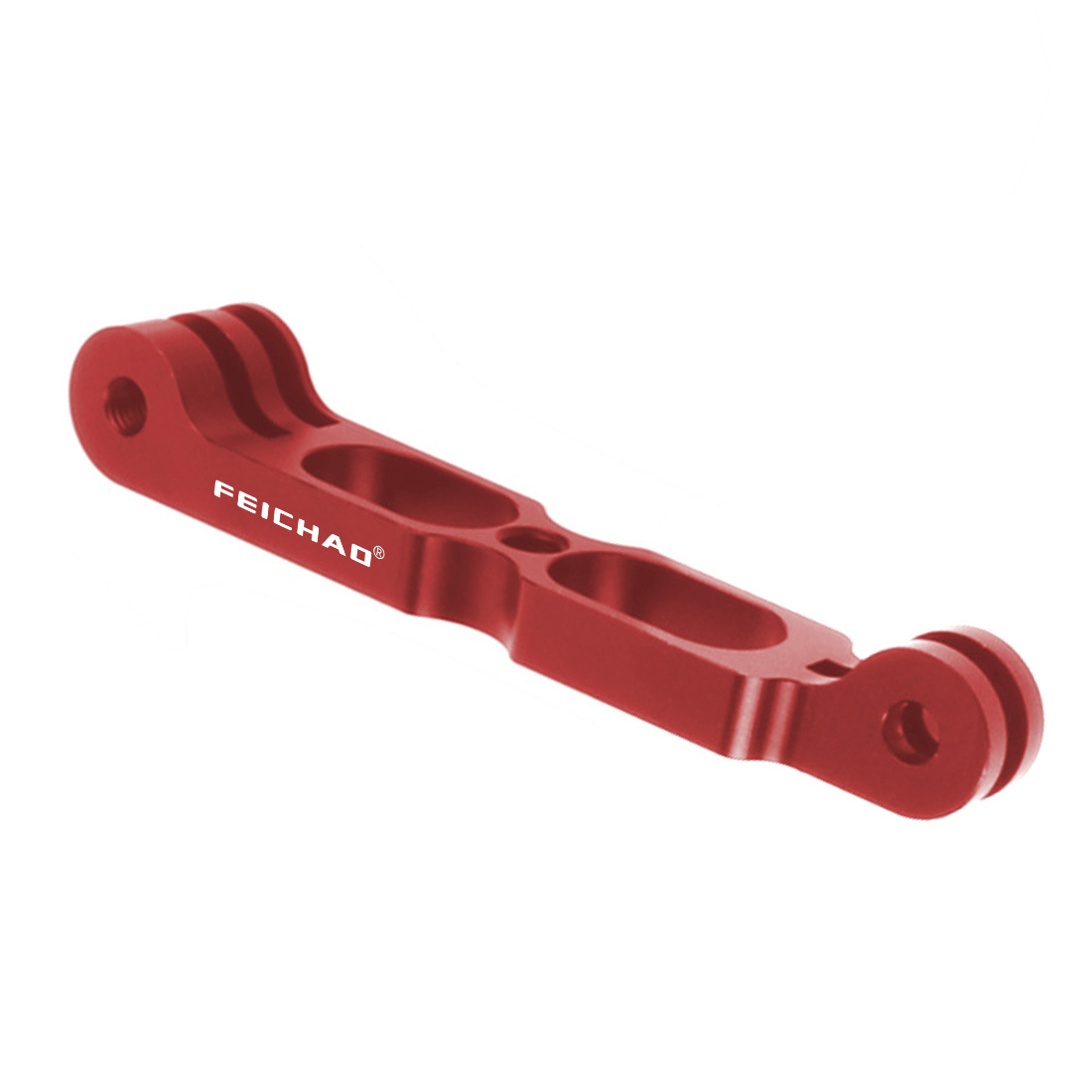 Bras d&#39;extension pour Support de casque, rallonge de 1/4 trous, poignée pour Insta360 One x2, caméra d&#39;action pour Gopro: 10cm Red