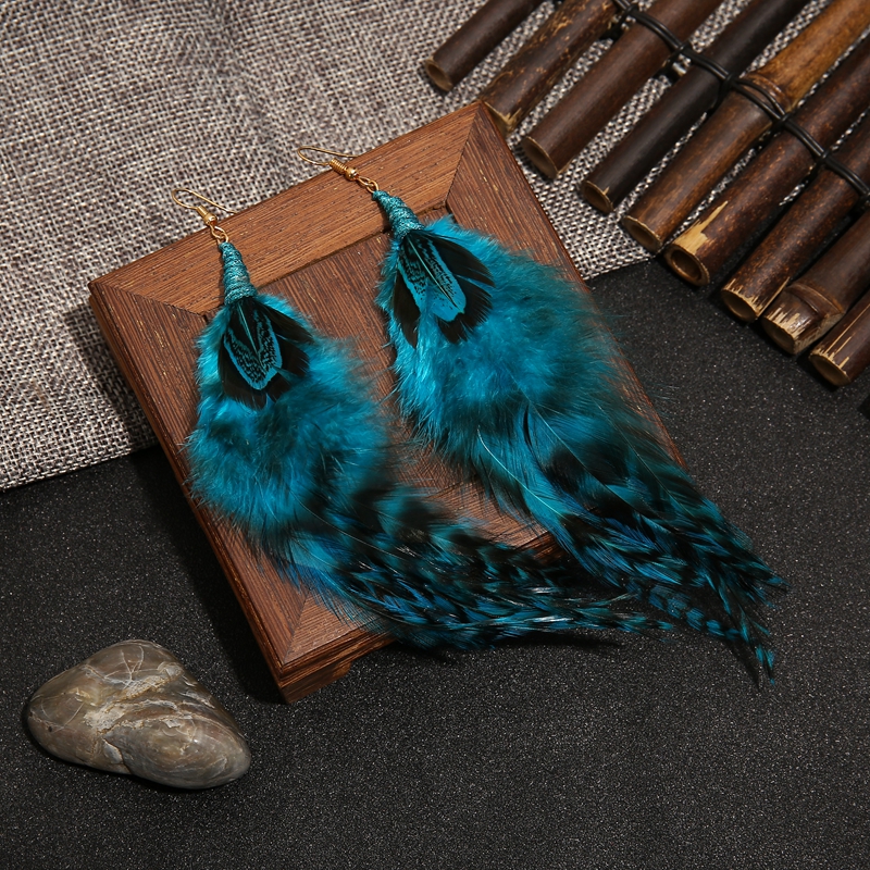 Tassel Pendant Earrings Women's Jewelry Wedding Jewelry，Christmas ，Wedding ，feather earringsboho earringstassel earring: YU27