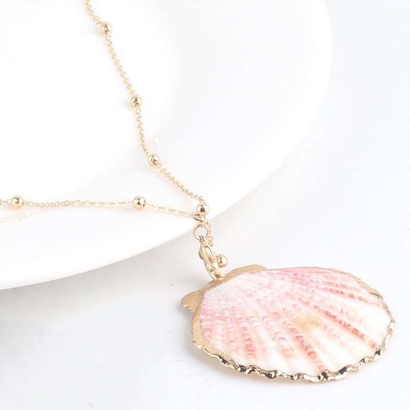 Boho Conch Shell Necklace Shell Gold Shell Chain Necklace Women Seashell Choker Necklace Pendants Jewelry Bohemian Female: Style 16