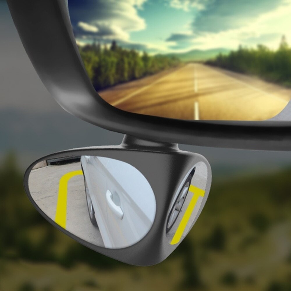 1PC Rearview Mirror Easy to Install Glass Material Wide Angle Vehicle Mirror Blind Area Mirror Front Wheel Mirror for Truck Van