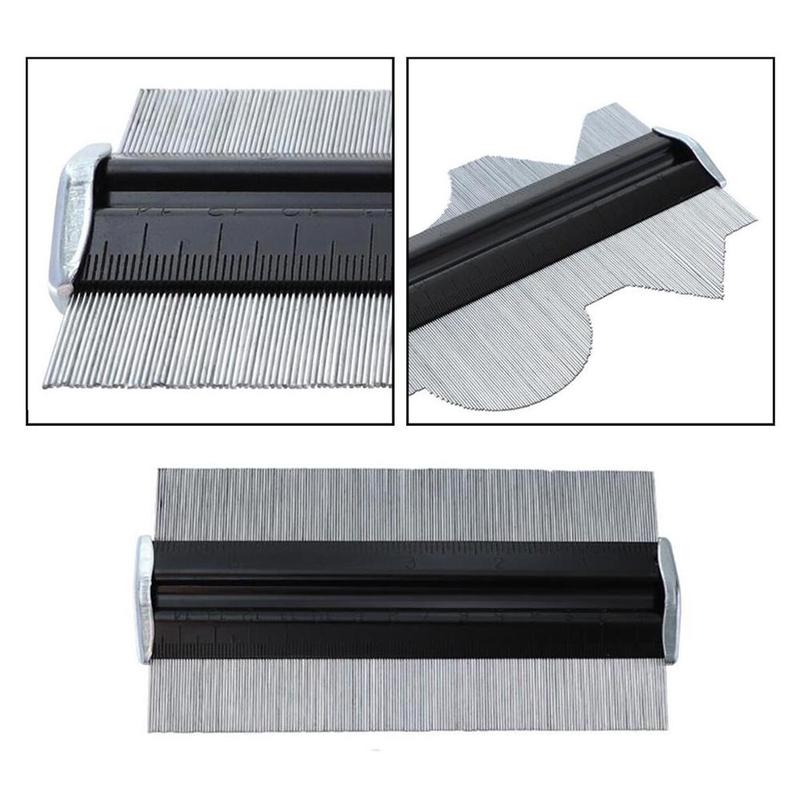 1 pieza, perfilómetro multifuncional de 6 pulgadas, pasador de Metal, herramientas de medición, regla de medición para carpintería Radian H1H9