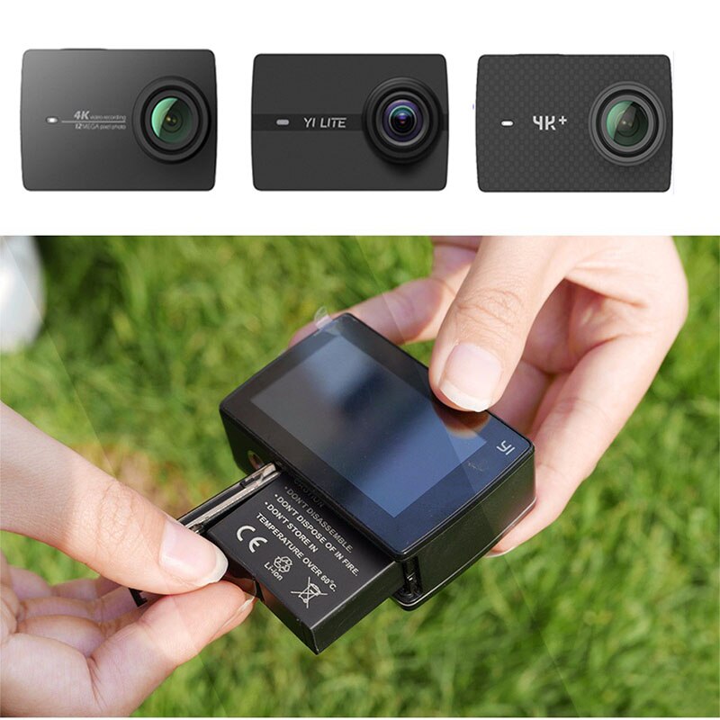 Voor Xiaomi Yi 4K 4k + Xiaoyi 4K Lite Batterij 1000Mah Batterij W/Oplader Voor xiaoyi Yi 4K 2 Actie Camera Batterij Accessoires Set