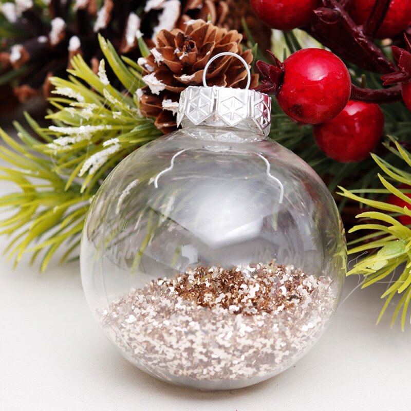 30 Stks/partij Goud Roze Champagne Rood Metallic Kerst Ballen Decor Kerstboom Ballen Xmas Decor Voor Thuis Noel Jaar