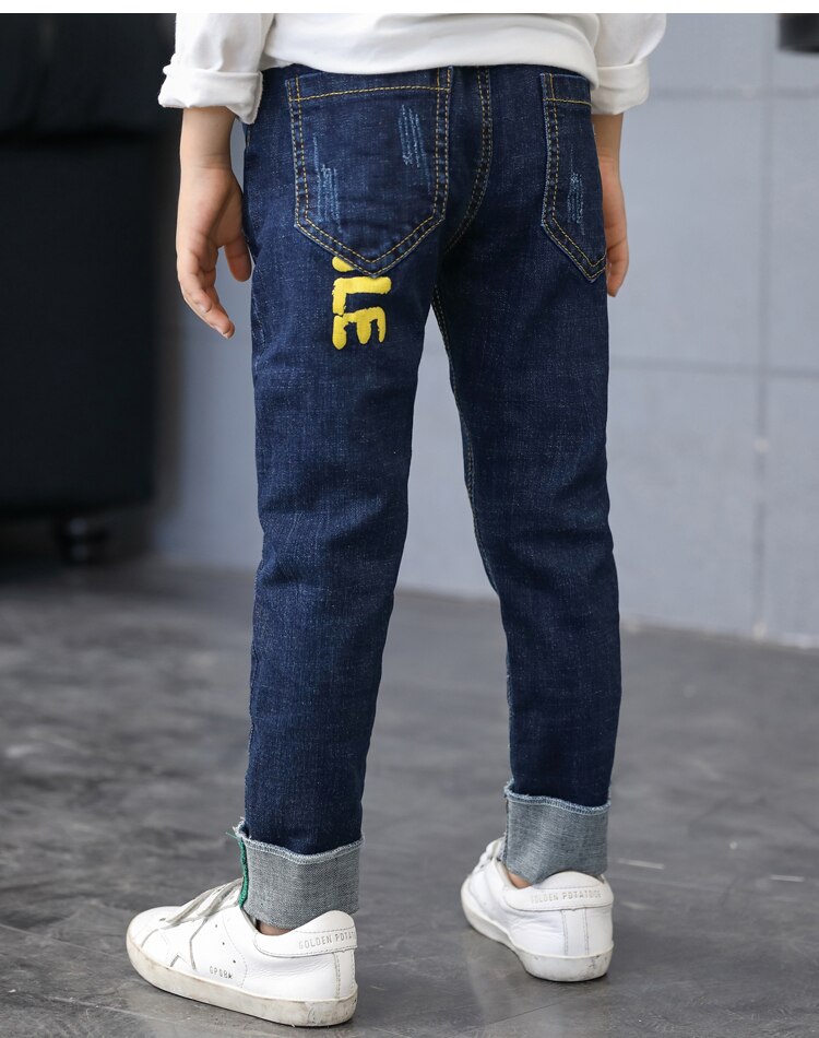 Forårs børnetøj drenge jeans tynde denim baby drenge jeans til store børn drenge casual jeans lange bukser