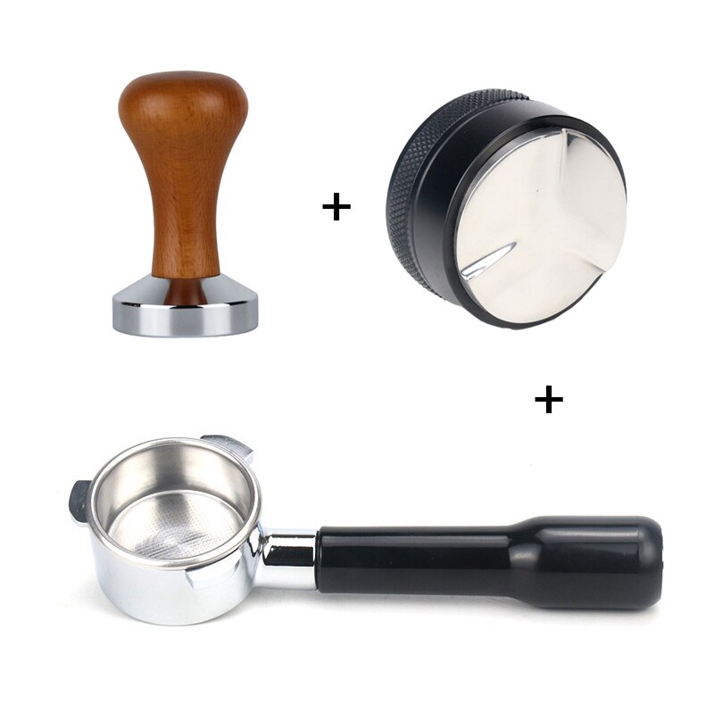 54mm Coffee Bottomless Portafilter for Breville 870/878/880 Filter Filter Coffee Tamper Espresso Coffee Sets: 54mm-c1plastic-G