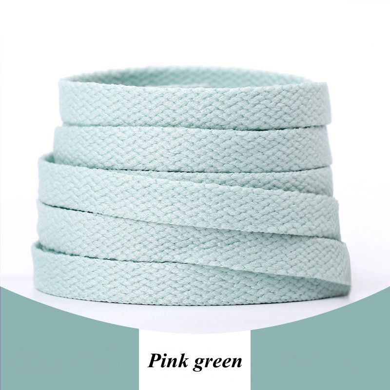 1 Paar 4 Kleuren Air Force One Sneakers Schoenveters AF1/Aj Schoen Veters Katoen Platte Schoen Lace120/140/160Cm Veters Voor Schoenen Shoestrings: Pink green / 160cm