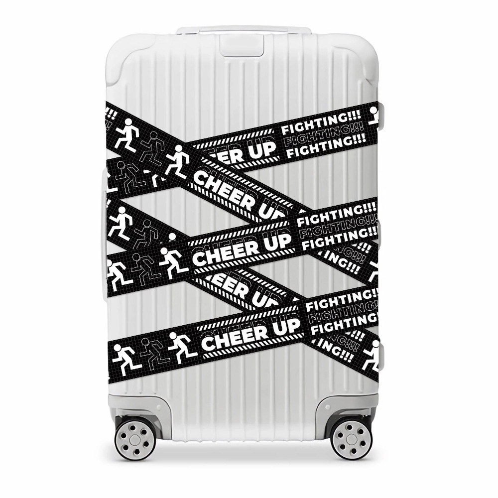 Kreative jubeln hoch Kreisförmige Aufkleber Band Englisch Lange Streifen Klebeband Aufkleber Wasserdichte Dichtungsbänder Geschenkbox Dekorativ 4 cm * 5 Mt