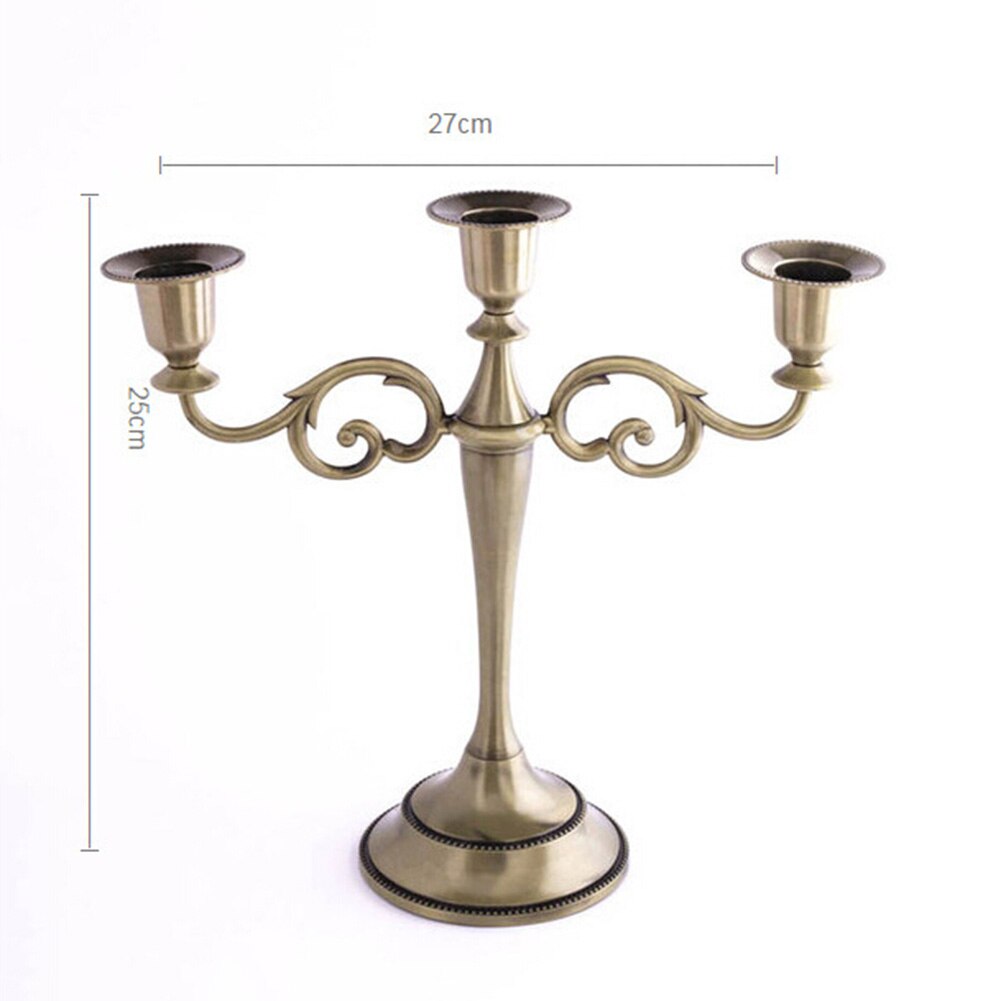 Metal 1/3/5-Arm Candle Holder Candlestick Romantic Dinner Wedding Decor for home decor evening parties ornament