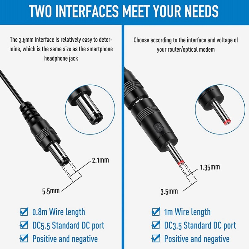 2 stück  dc 5v -zu-  dc 9v 12v usb-spannungsaufwärtswandlerkabel mit 1a -stufigem aufwärtstransformator-leistungsreglerkabel