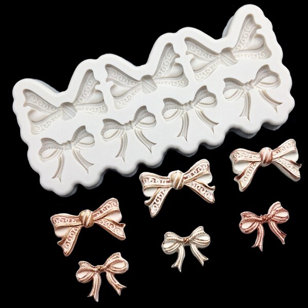 Silicone Bow Mold For Cake Decorating - Fondant, Chocolate, Resin Crafts, Easy Release, Dishwasher Safe