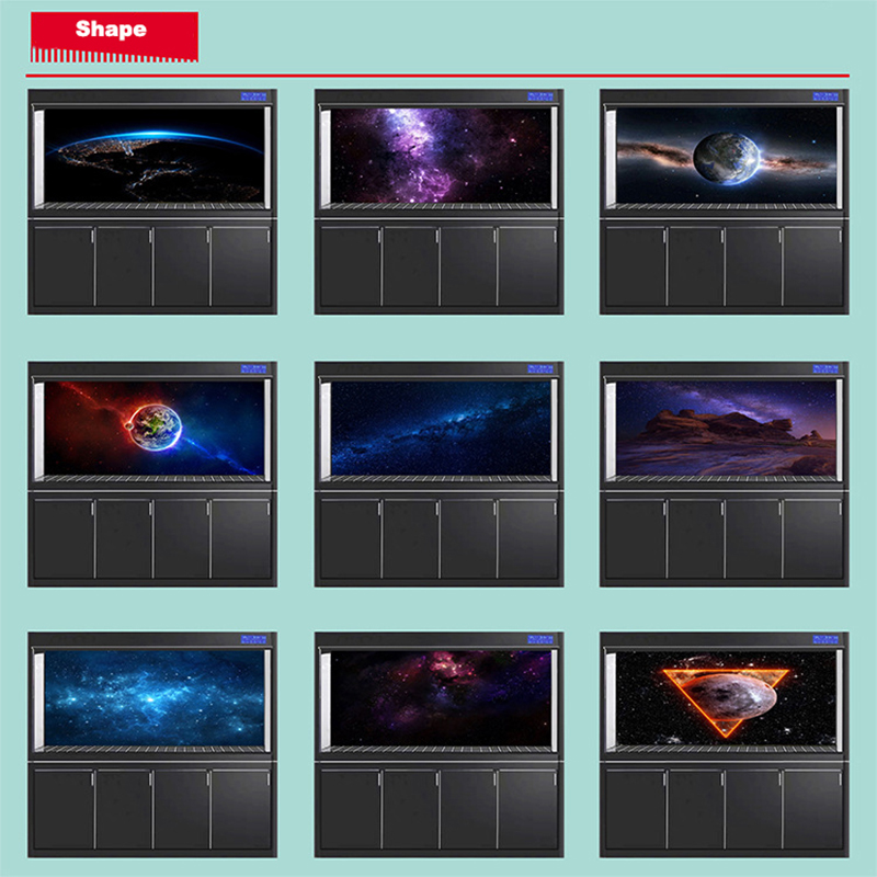 Aquarium Background Static Cling Green Tree Tropical Reptile Background 3D Effect PVC Adhesive Poster Aquarium Poster