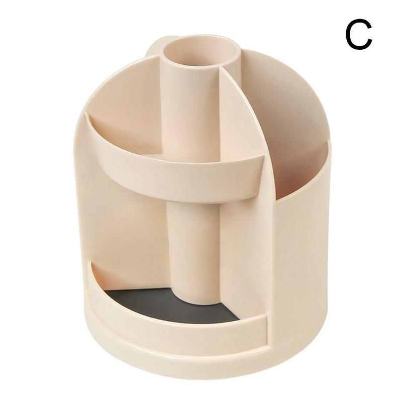 1pc Desk Pen Organizer Holder Caddy Office Pencil Irregular Storage Desktop Object Mesh Small Office Container Z2U9: Beige 
