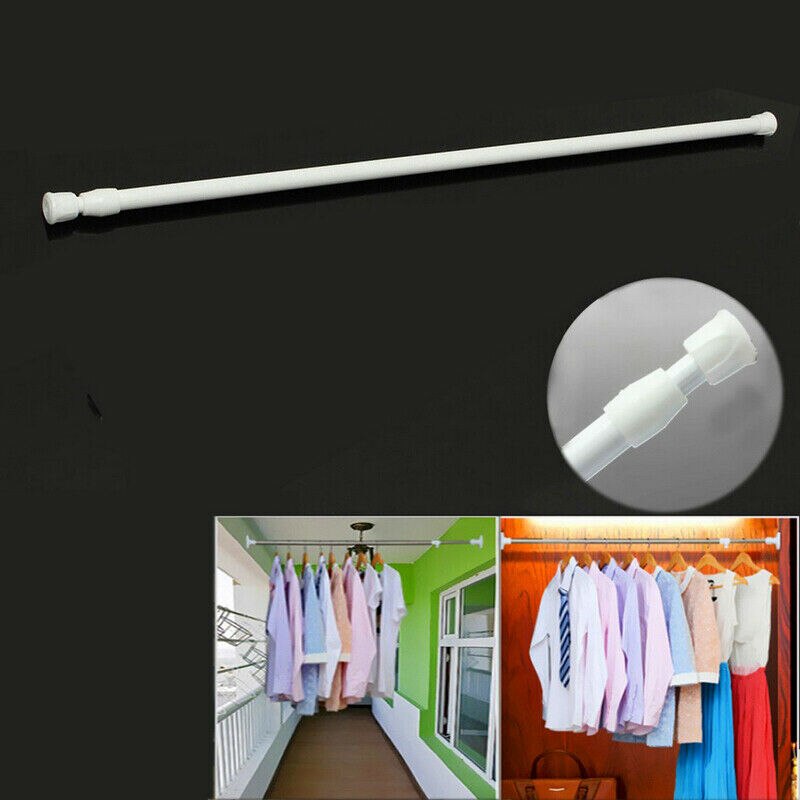 Extendable Spring Loaded Telescopic Net Voile Tension Curtain Rail Pole Rods