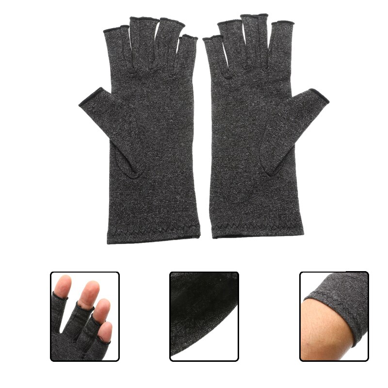 1 paar Compressie Open Vingers Handschoenen Gewrichtspijn Opluchting Katoen Elastische Outdoor Indoor Sport Handschoenen voor Mannen en Vrouwen