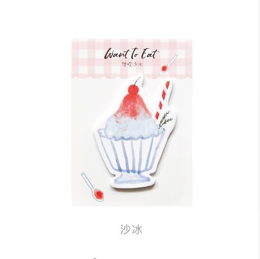 Kawaii Koreaanse Aardbei Cake N keer Sticky Memo Note Bericht Tab Notepad Scrapbook Sticker Memo Pads Briefpapier: 4