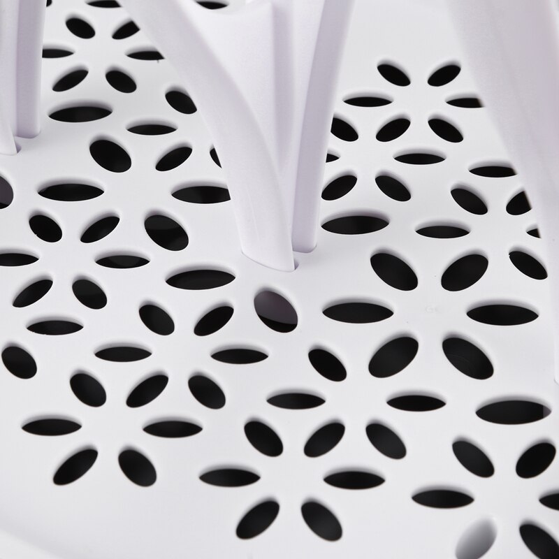 Babyflaskor torkställ avloppshylla kopphållare avtagbart flaskställ för 8 flaskor + tillbehör, vit