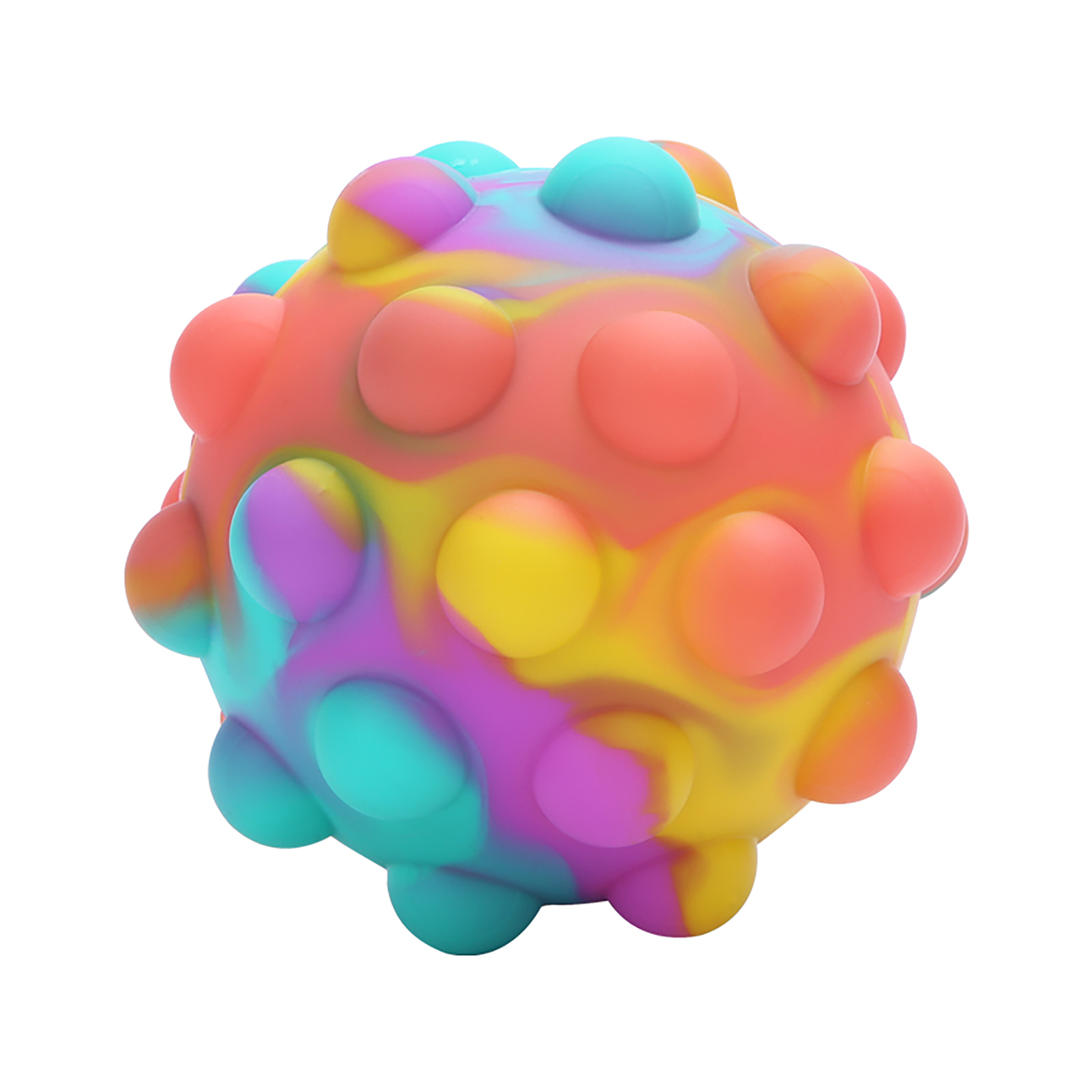 3d decompressieballen, antistresskubussen van siliconen, regenboogballen, drukballen, fidget toys, kawaii vingerdrukballen, stressverlichtende speeltjes.: 04