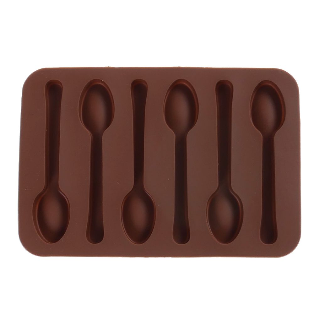Kerst Diy Chocolade Mal Siliconen Lepel Chocolade Bakken Tools Non-stick Cakevorm Jelly & Candy Mold 3D Mold decoratie Diy