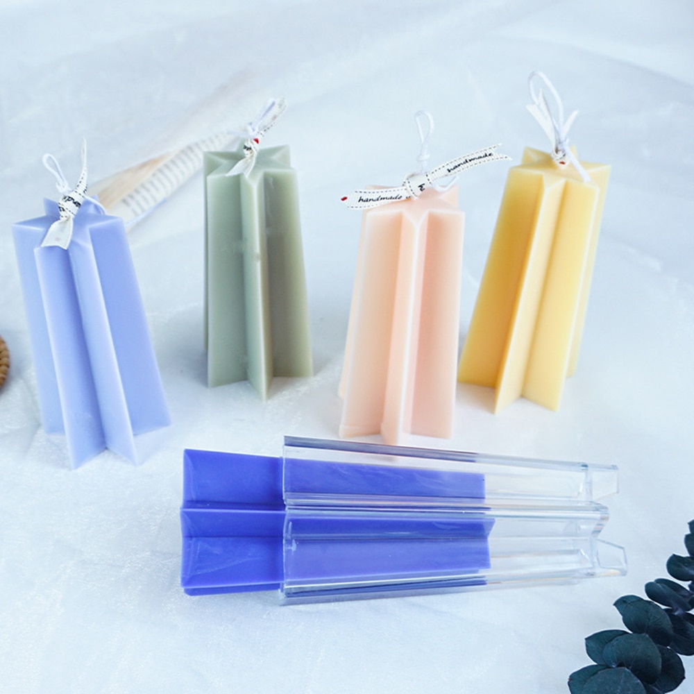 hexagone bougie fondant moule étoile gâteau décoration bougies outils bougie moules bougie à bricoler soi-même forme