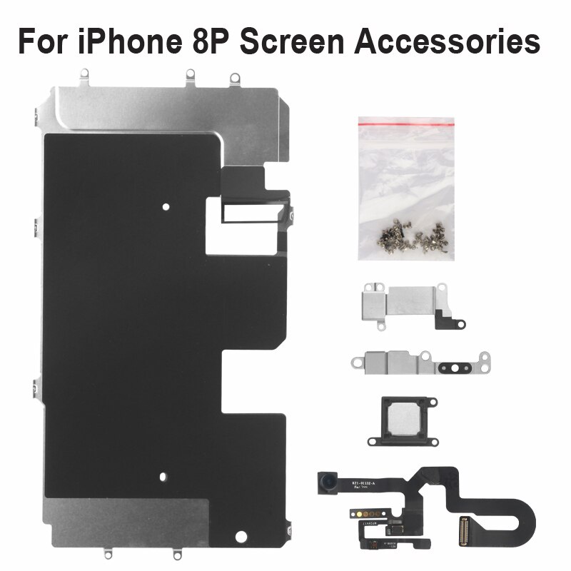 OEM ensemble complet de pièces d'écran LCD pour iPhone 6S Plus caméra avant bouton d'accueil clé câble Flexible vis complètes