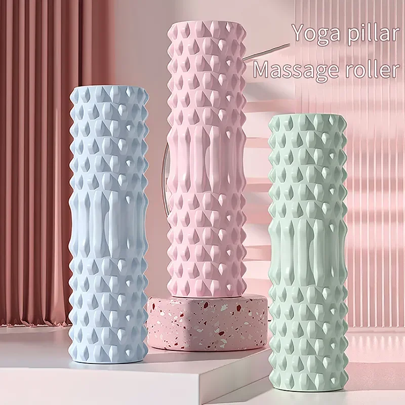Rodillos de espuma para masaje muscular: rodillo de espuma de espalda de alta densidad para aliviar el dolor de espalda y recuperación muscular en piernas y brazos