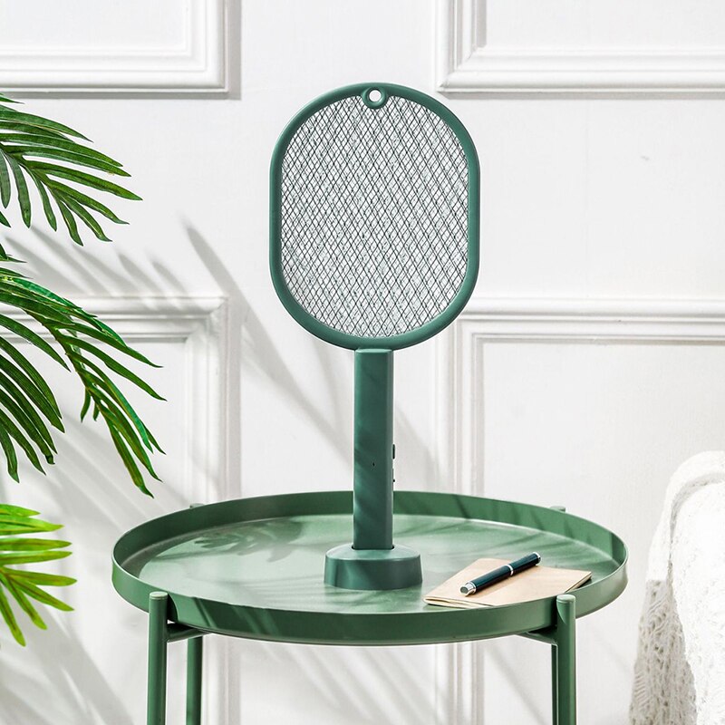 Matamoscas eléctrico recargable por USB, matamoscas 2 en 1, mata insectos: GN