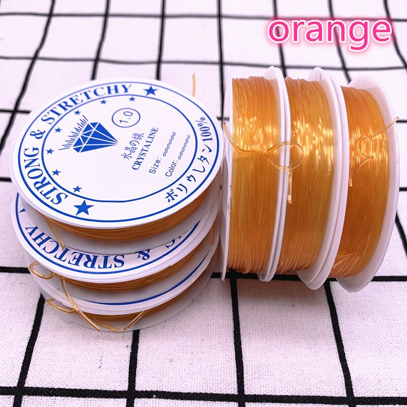 Corde de ligne cristal coloré élastique pour la fabrication de bijoux, Bracelet à perles, fil de pêche, 1.0mm: 07
