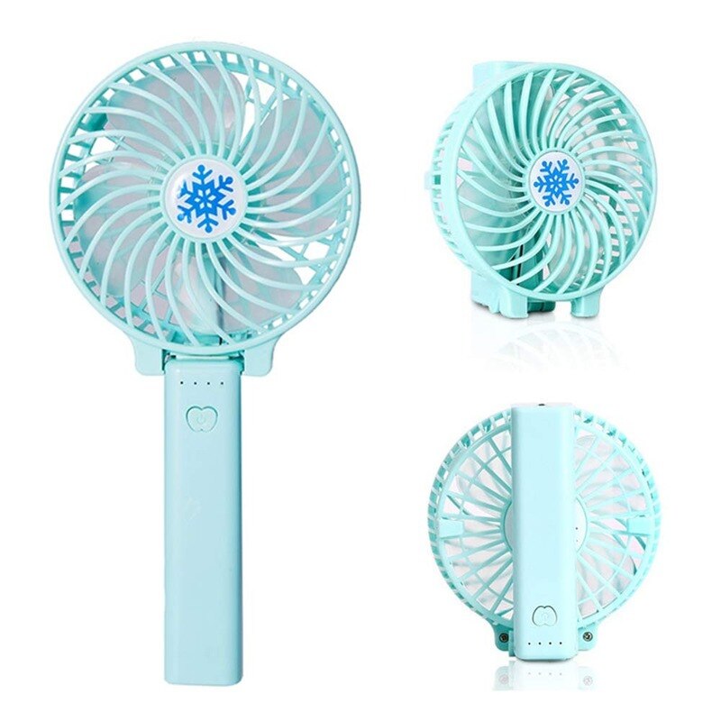 Mini Handheld Fan Foldable Portable Fan for USB Charging with Rechargeable 3 Speed Adjustable for Office Room Outdoor Household