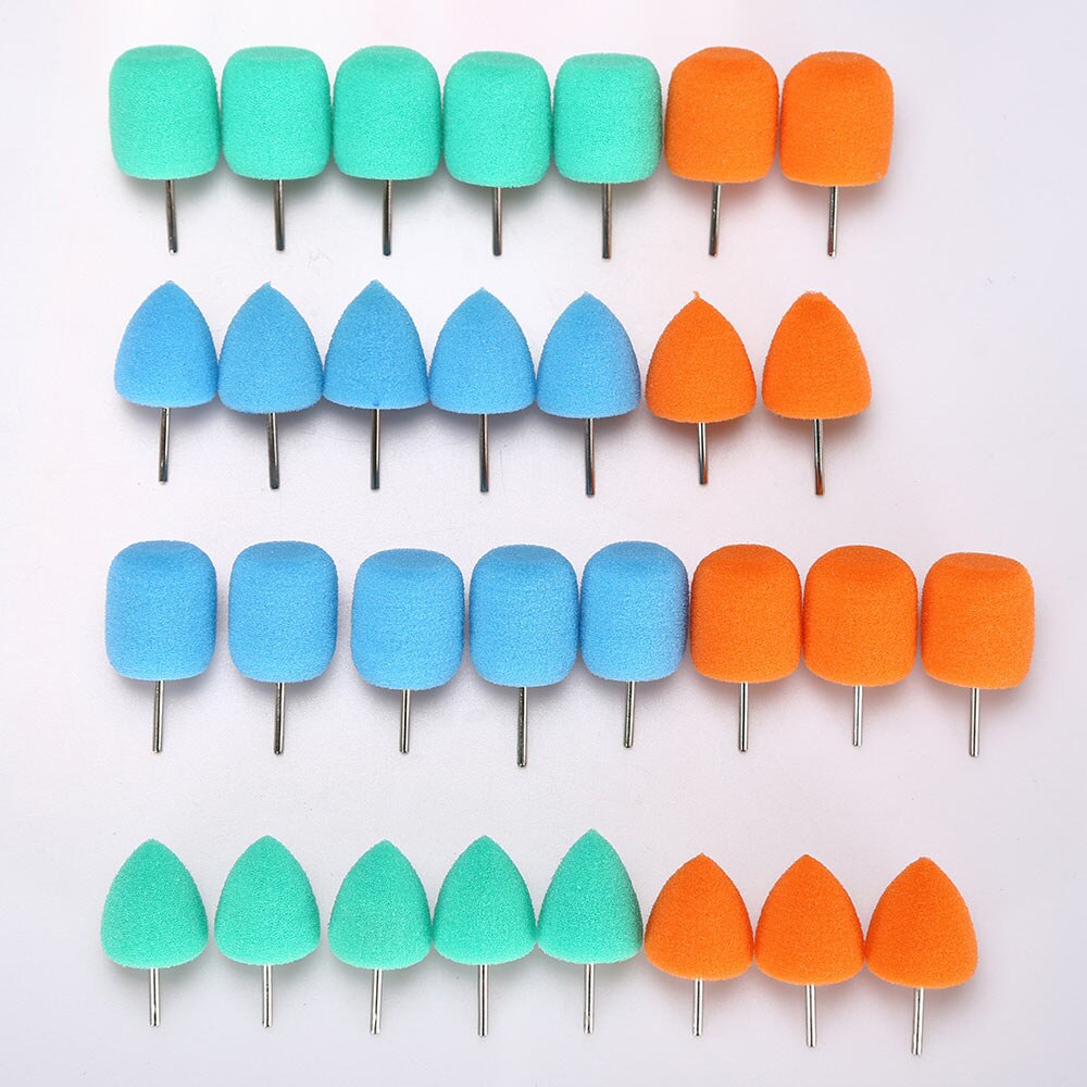 SPTA 78 pièces Mini tampon de polissage détaillant voiture polissage roue peinture Flexible arbre Kit marchandises pour voiture polonais perceuse polisseuse phare: 30Pcs Pad