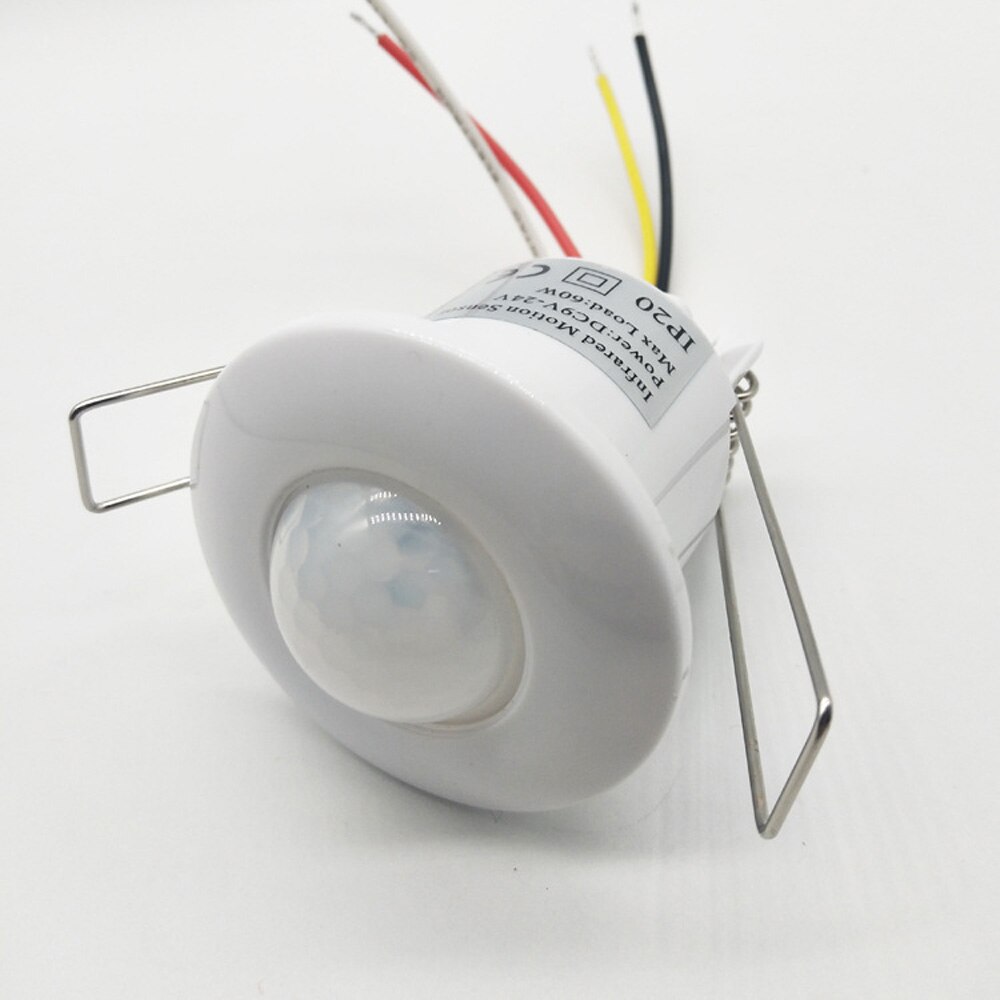 Downlight Series Mini 12VDC Wired Ceiling PIR Motion Sensor Built-in Infrared Detector For 220V Lamp Control Security Alarm