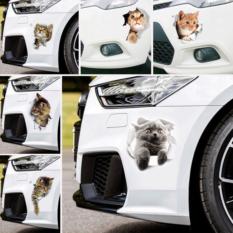 3d stickers dieren stickers kerst op de wc-bril voor de koelkast schattige katten muurstickers raam badkamer decoratie stickers