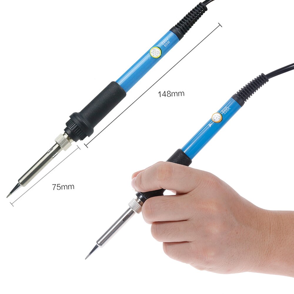 60W Soldering Iron Adjustable Temperature Electric Solder Iron Rework Station Mini Handle Heat Pencil Welding Repair Tools